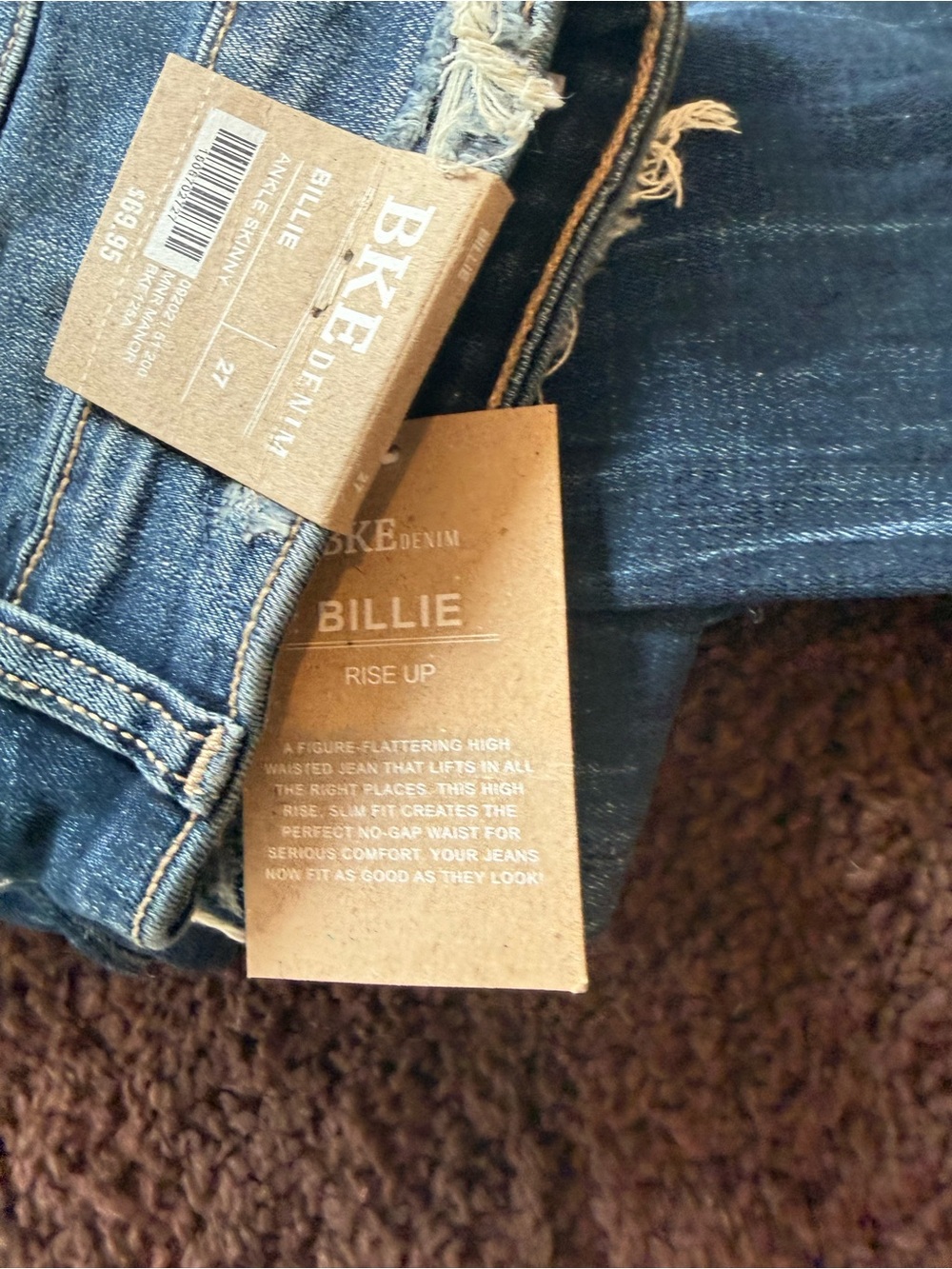 BKE Women's Skinny Jeans in Blue Wash - Picture 2 of 4